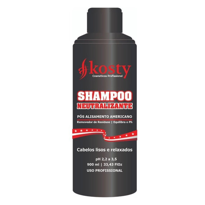 Kosty Shampoo Neutralizante Pós Alisamento Americano 900ml