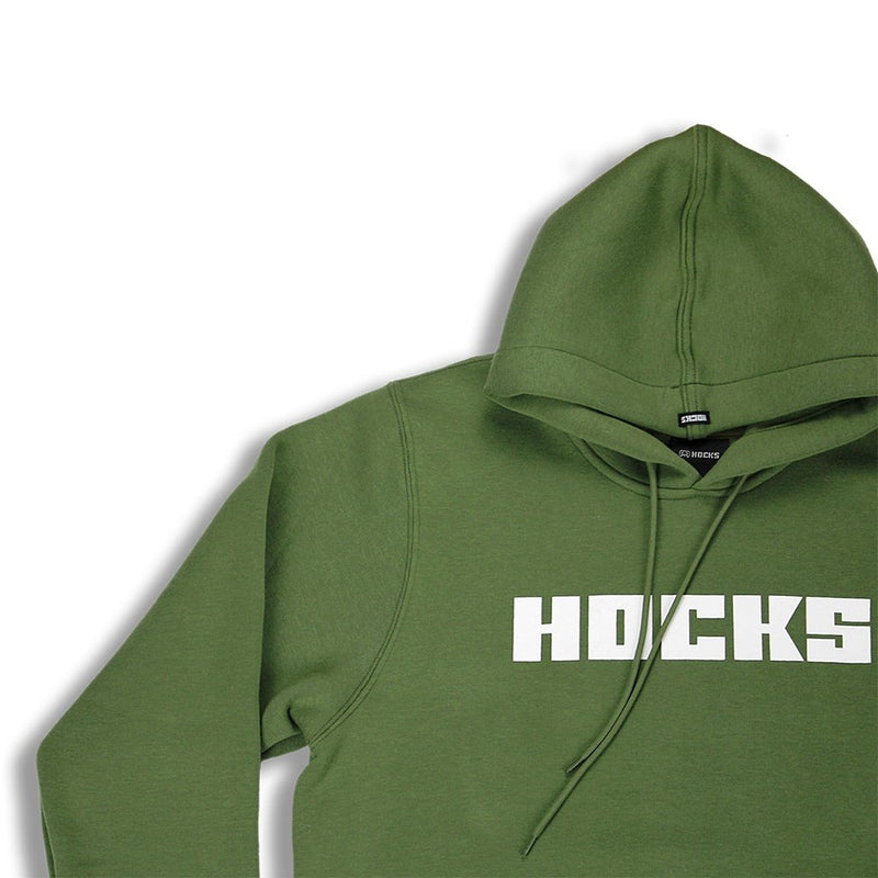 Moletom Canguru Fechado Hocks Skate Logo Letter Verde