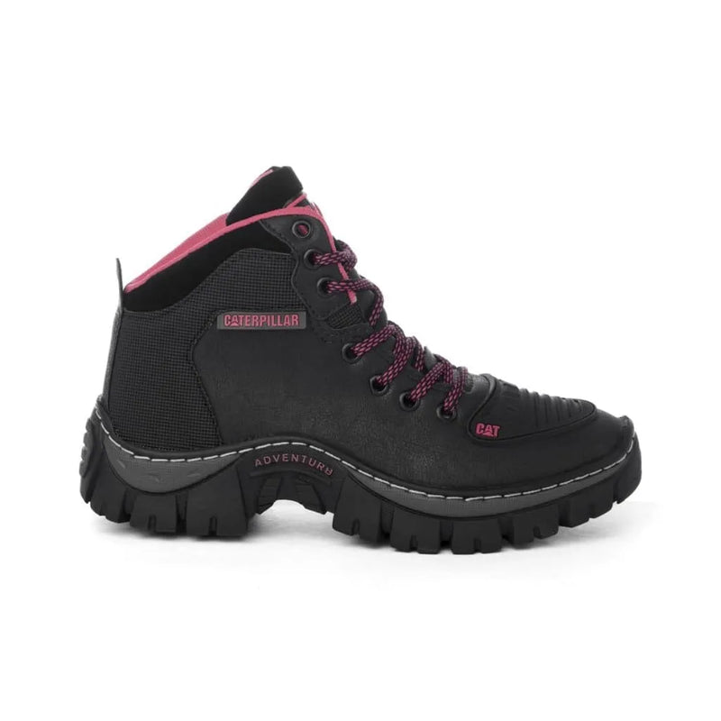 Bota Caterpillar Adventure Feminina Preto Rosa