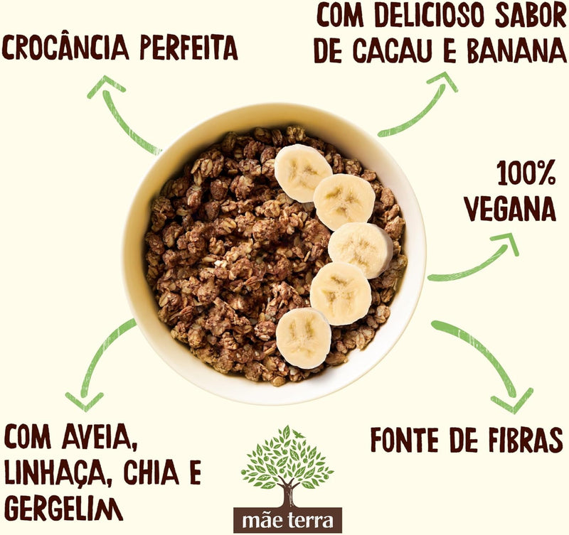 Granola Banana e Cacau Mãe Terra  800g