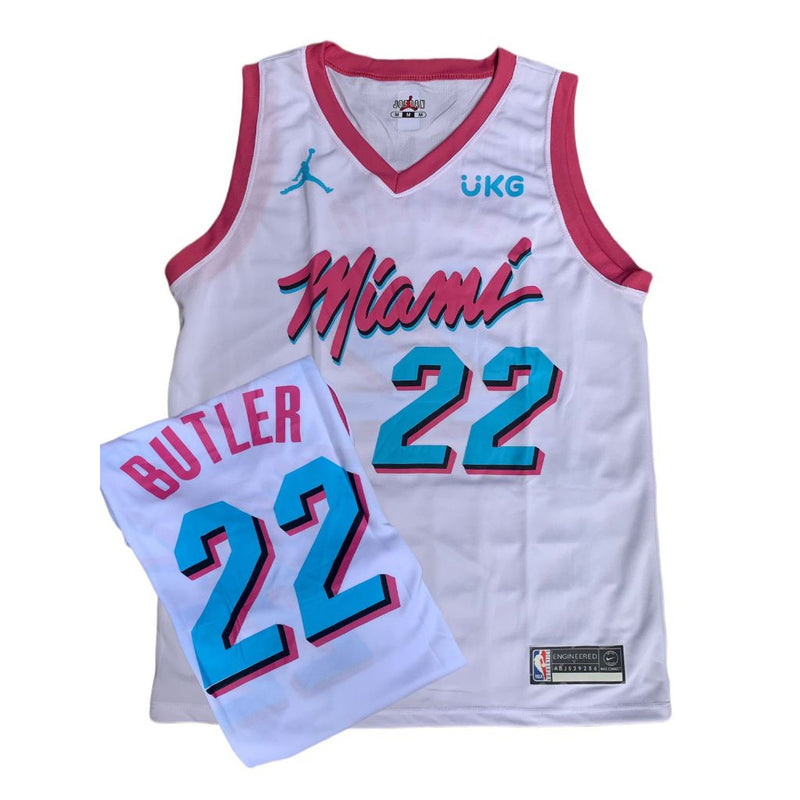 Regata NBA Miami Heat 22 Jimmy Butler - Branco