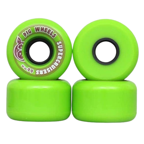 Rodas Pig Whells Supercruisers Verde 66mm 85a