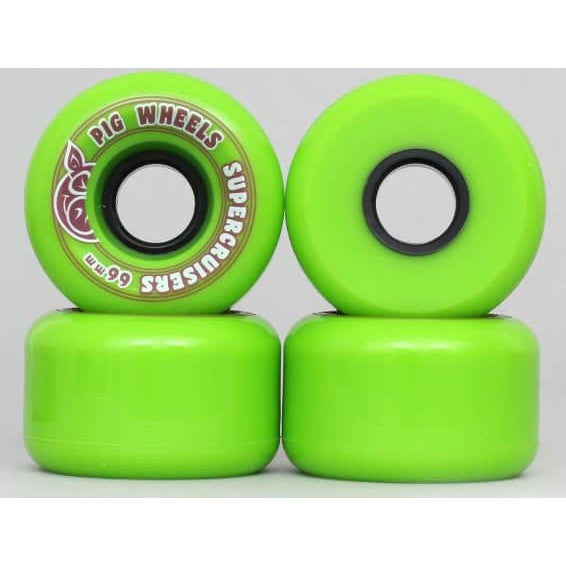 Rodas Pig Whells Supercruisers Verde 66mm 85a