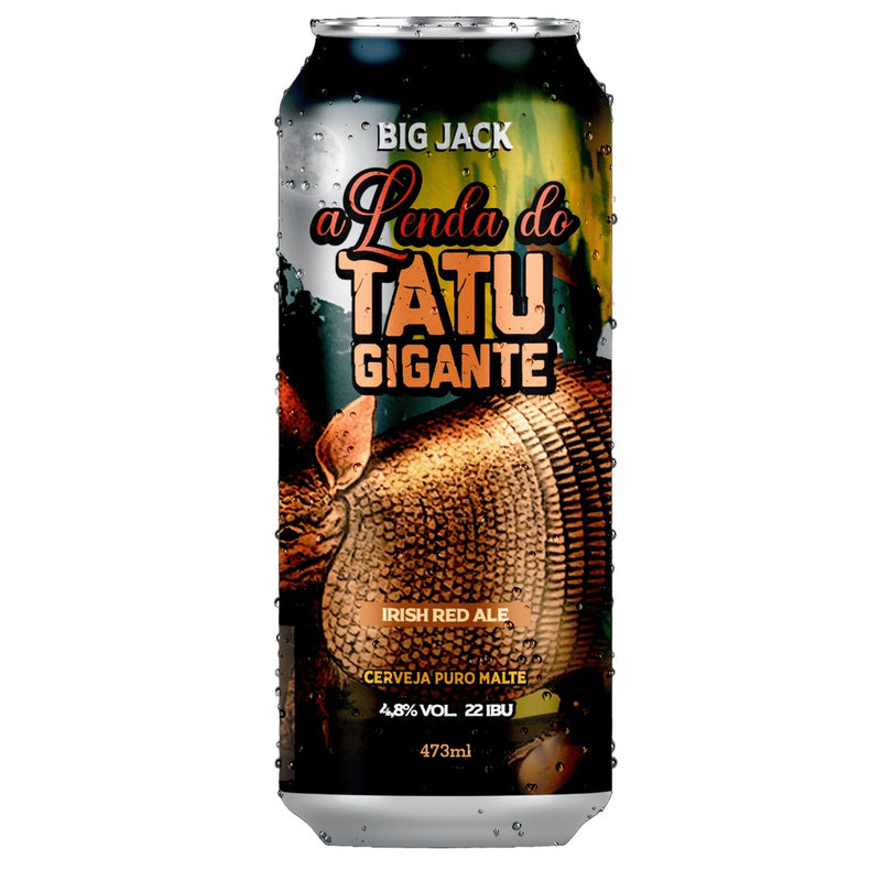 Cerveja Big Jack Irish Red Ale A Lenda do Tatu Gigante 473 ml