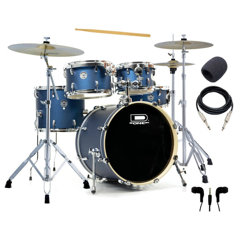 Bateria Acústica D One Rocket Dr20 Blue Satin