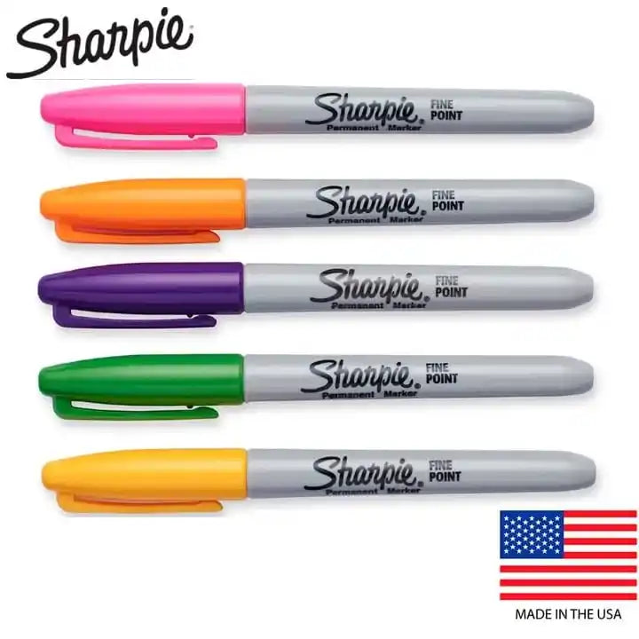 Caneta Sharpie Marcador Permanente Ponte Fina Original