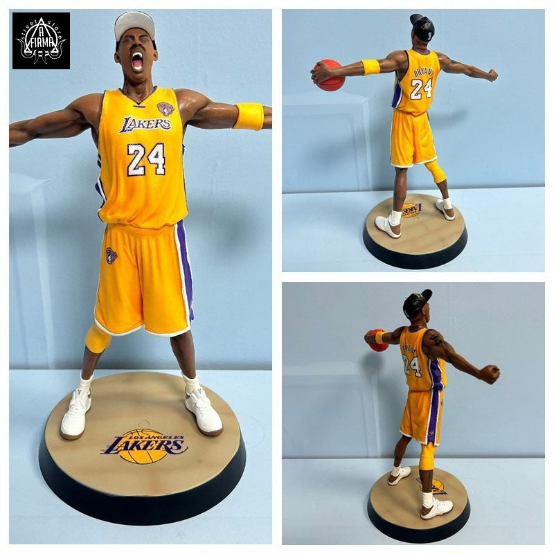 Boneco Estátua Kobe Bryant Lakers Amarelo 34cm