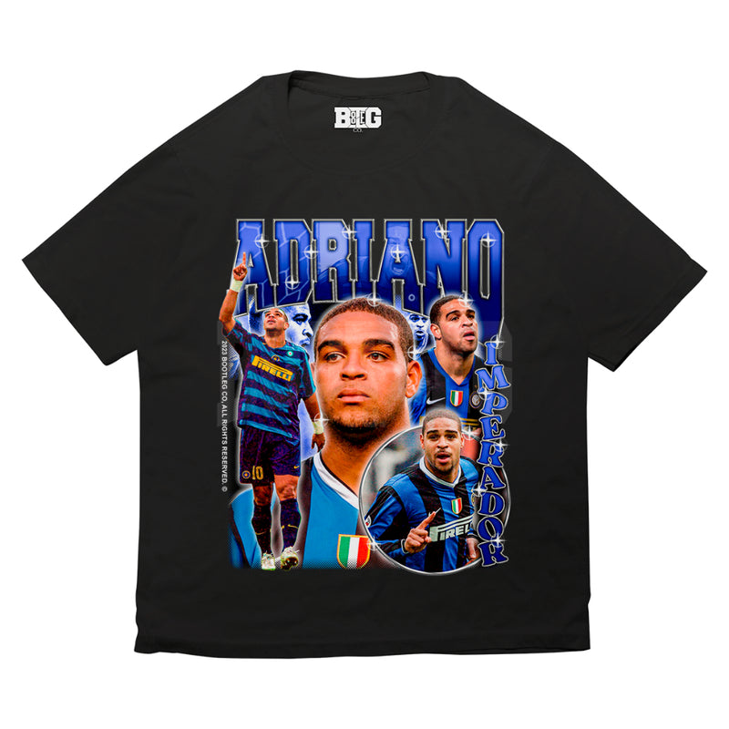 Camiseta Bootleg CO. Adriano Imperador Inter - Preto