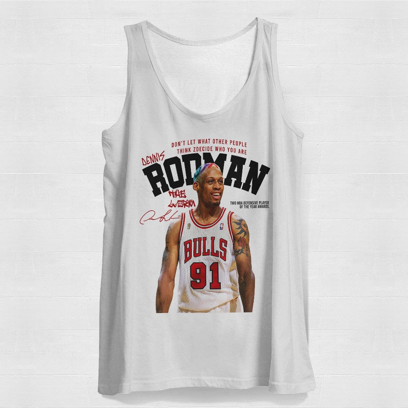 Regata Basic Dennis Rodman Bulls Branca