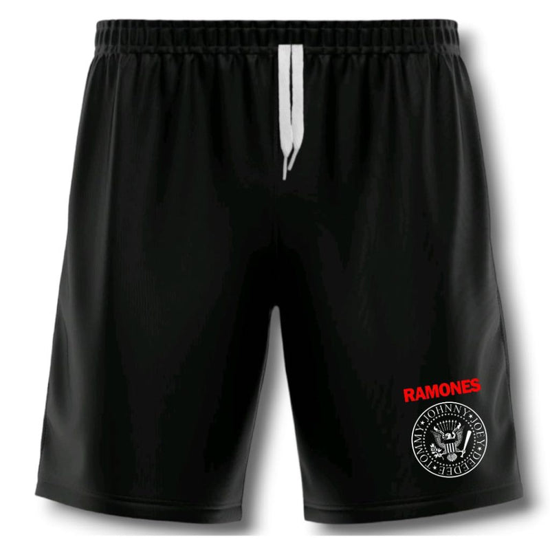 Bermuda Dry Fit Ramones - Preto