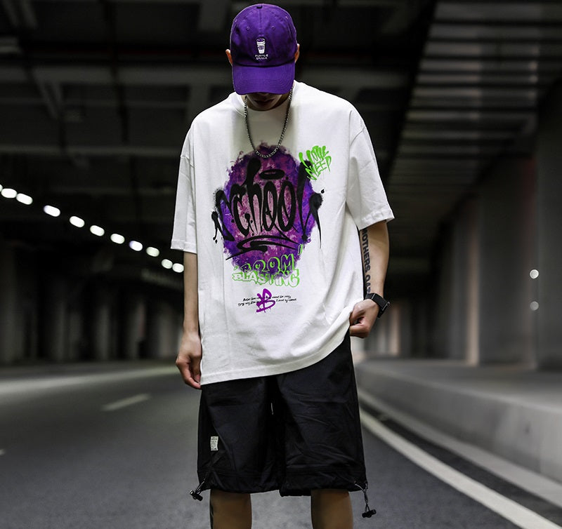 Camiseta Oversized Boom Blasting Branco