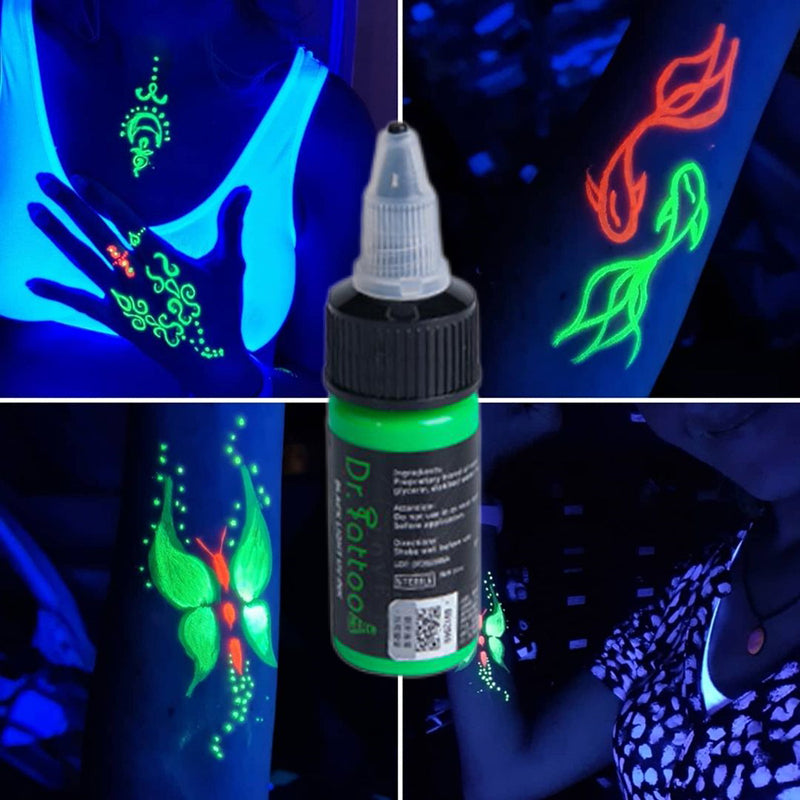 Tinta Dr. Tattoo Azul Fluorescente 15ml