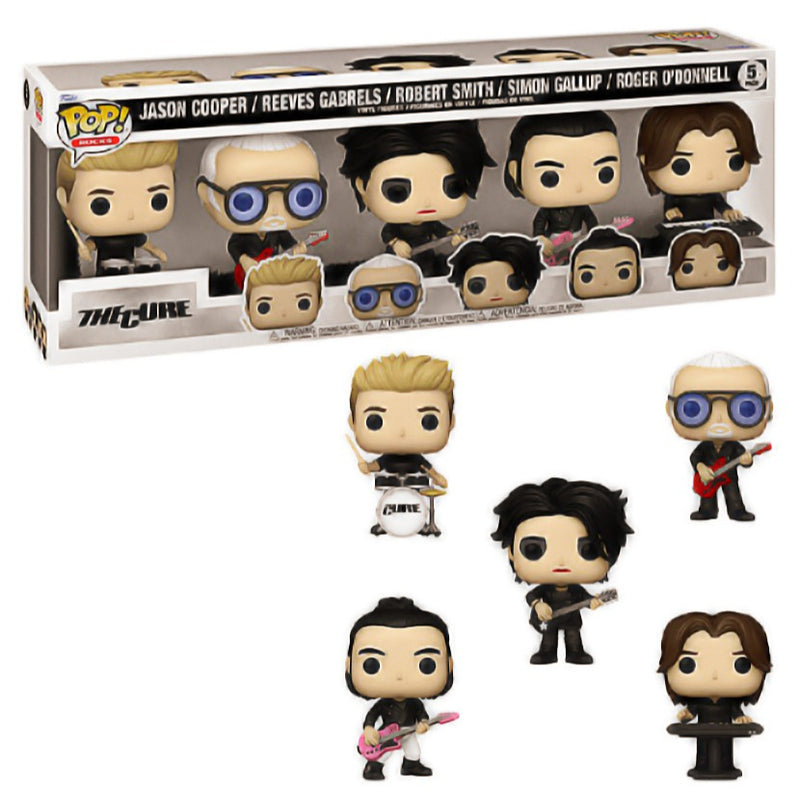 Kit 5x Banda The Cure Funko Pop Rocks