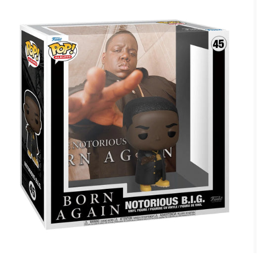 Funko Pop Notorious B.I.G Album Born Again Deluxe 45