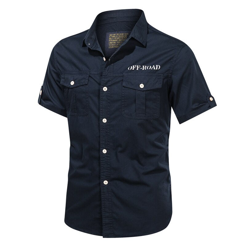 Work Shirt Aotor Off Road Slim Azul Marinho