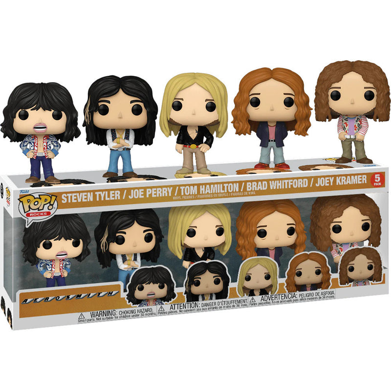 Kit 5x Banda Aerosmith Funko Pop