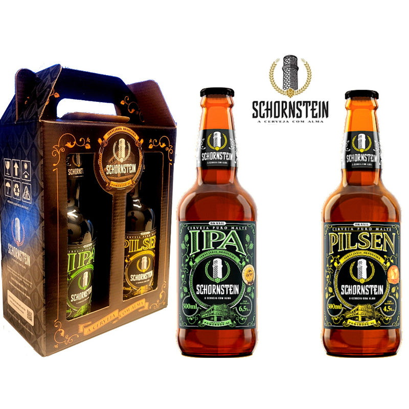 Kit 2x Cerveja Schornstein IPA + Pilsen 500ml