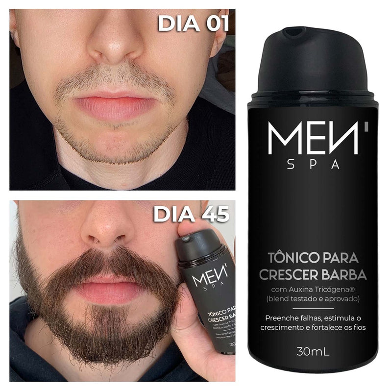 Tônico Menspa Barba 30 Dias - Acelera e Preenche Falhas - 30mL