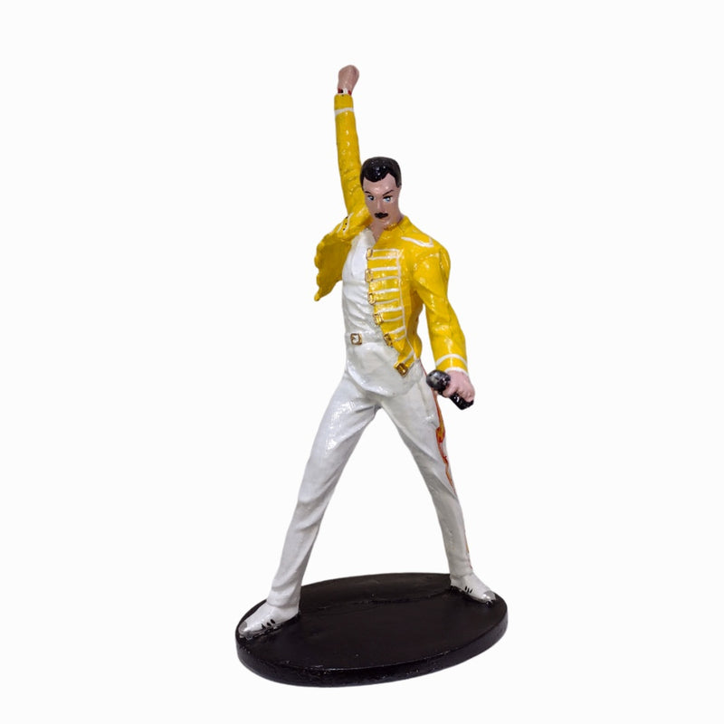 Boneco Resina Freddie Mercury 19cm