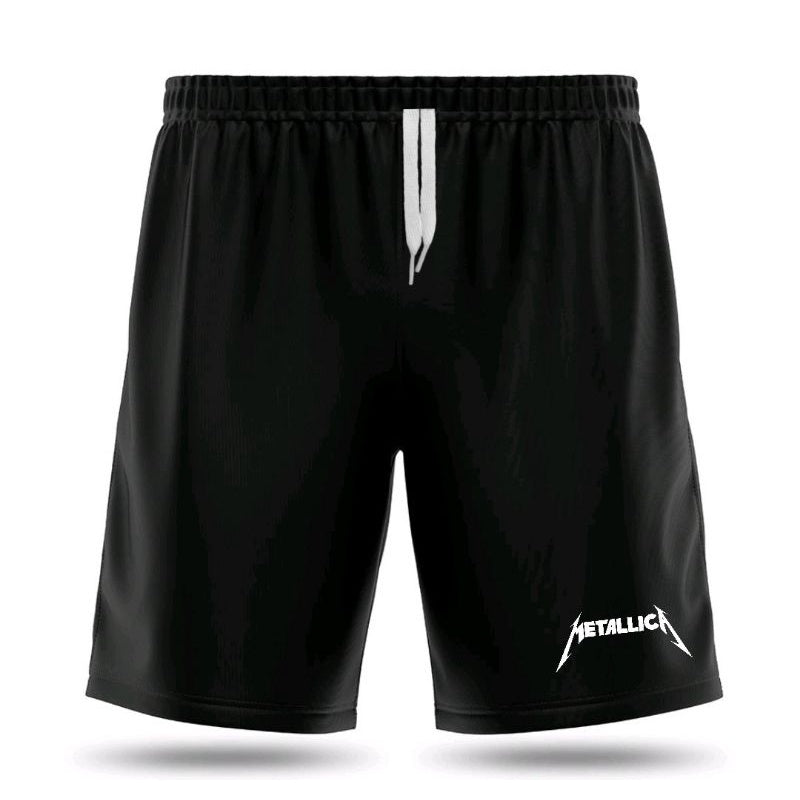 Bermuda Dry Fit Metallica - Preto