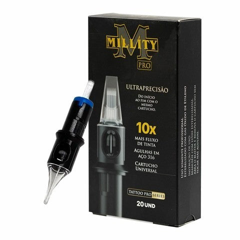 Cartuchos Millity PRO Tattoo Fine Line 20 Unidades