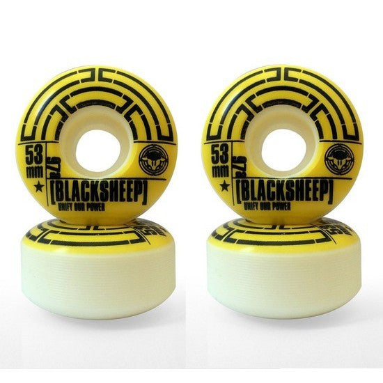 Rodas Black Sheep Amarelo Tubo 53mm 97a