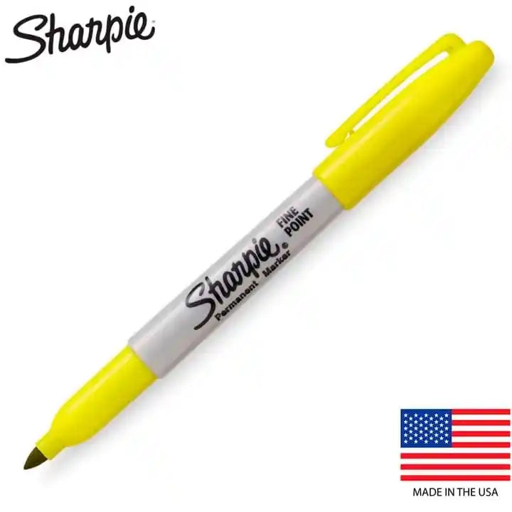 Caneta Sharpie Marcador Permanente Ponte Fina Original