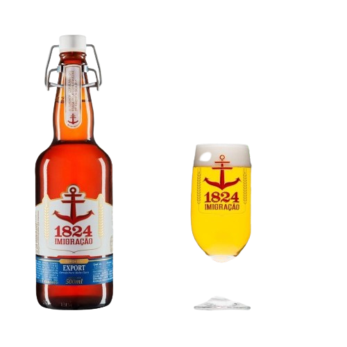 Kit 1x Cerveja Export Imigração 500ml + Copo