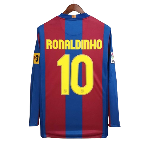 Camisa Barcelona 2007/08 Manga Longa