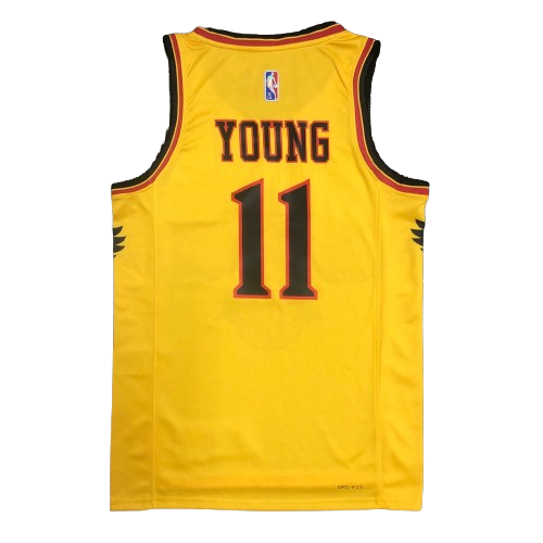 Regata NBA Atlanta Hawks 11 Trae Young - Amarelo