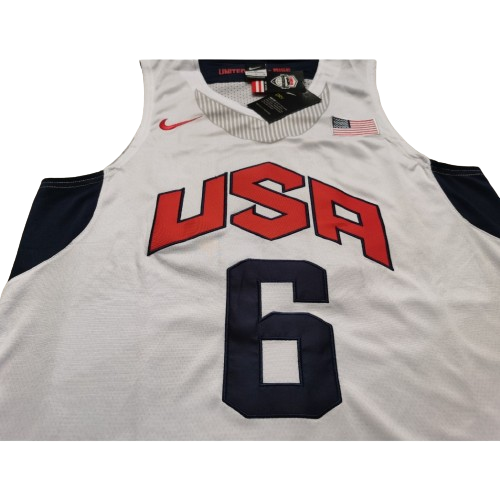 Regata NBA USA 6 LeBron James - Branca