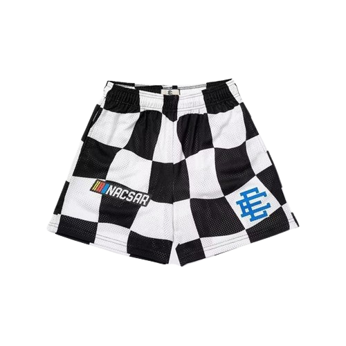 Short Nascar Xadrez - Preto