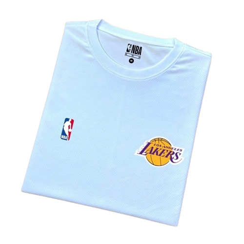 Camiseta NBA Dry Fit Los Angeles Lakers Branco