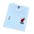 Camiseta Dry Fit Miami Heat - Branco/Azul/ Vermelho