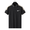 Camisa Polo Nike - Cinza Azulado/Preto/Branco