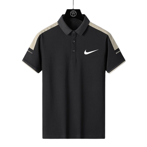 Camisa Polo Nike - Cinza Azulado/Preto/Branco