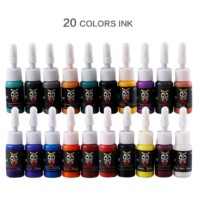 Tinta Skull Mixing Ink Natural 20 Unidades - SUPER PROMOÇÃO DE ATACADO A FIRMA