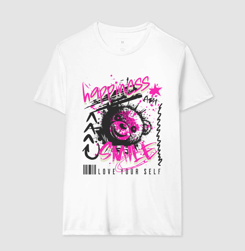 Camiseta Happiness Smile Wild Bear