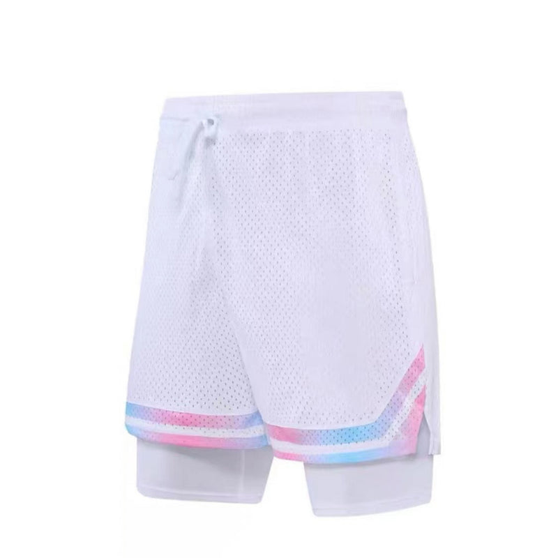 Calção Plus Size Basquete Fit - Branco