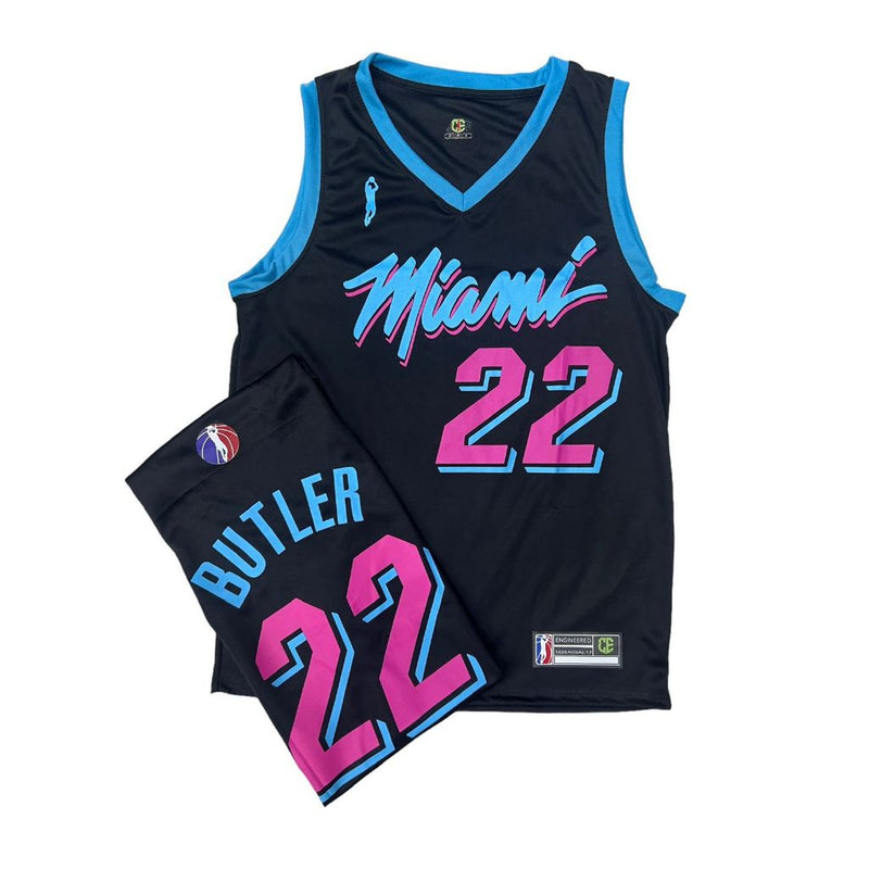 Regata NBA Miami Heat 22 Jimmy Butler - Preto