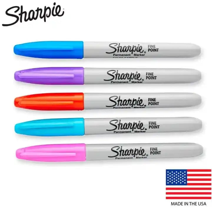 Caneta Sharpie Marcador Permanente Ponte Fina Original