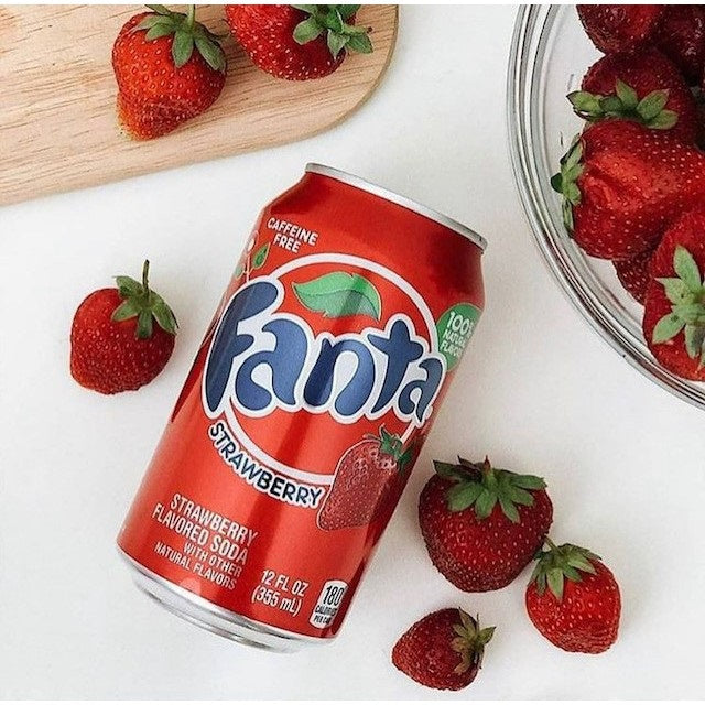 Kit 3x Fanta Strawberry Morango 3 Latas 355ml