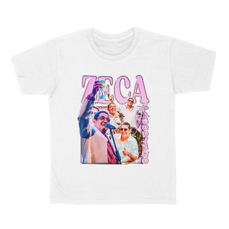 Camiseta Zeca Pagodinho Samba - Branco