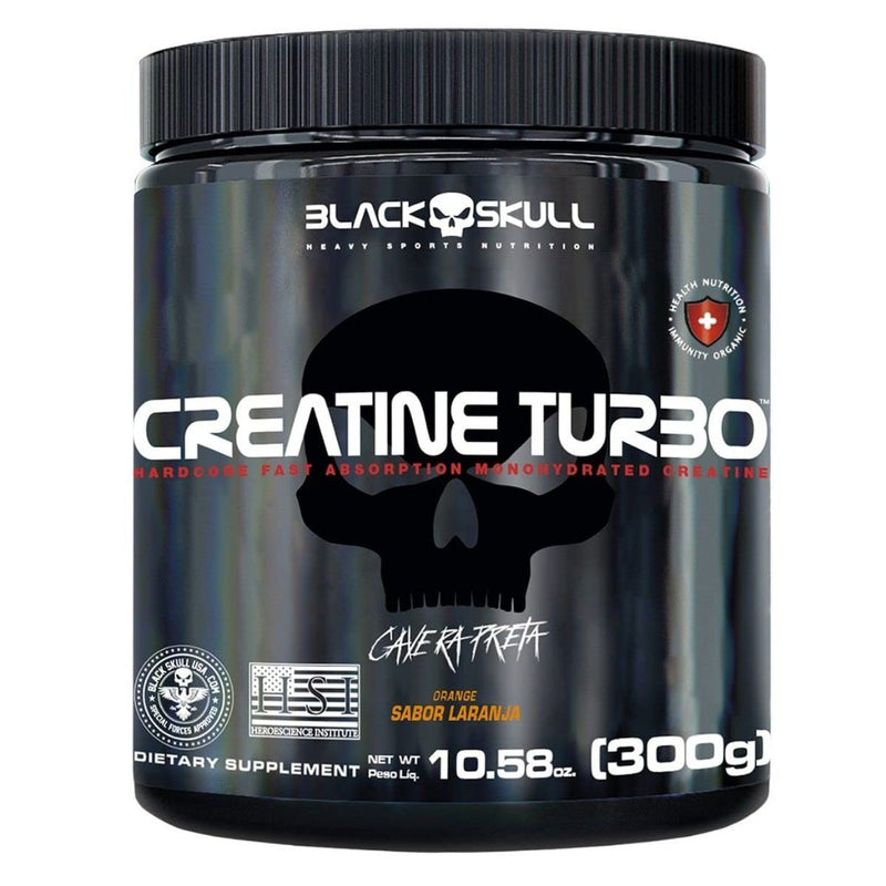 Creatina Monohidratada Creatine Turbo 300g Black Skull