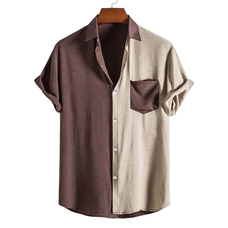 Camisa Manster Collar Café Cáqui