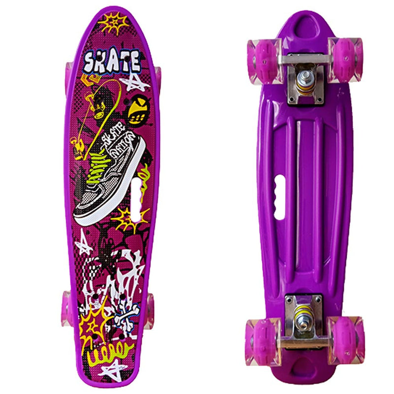 Mini Cruiser 22 Pol. Rodas PU - Roxo