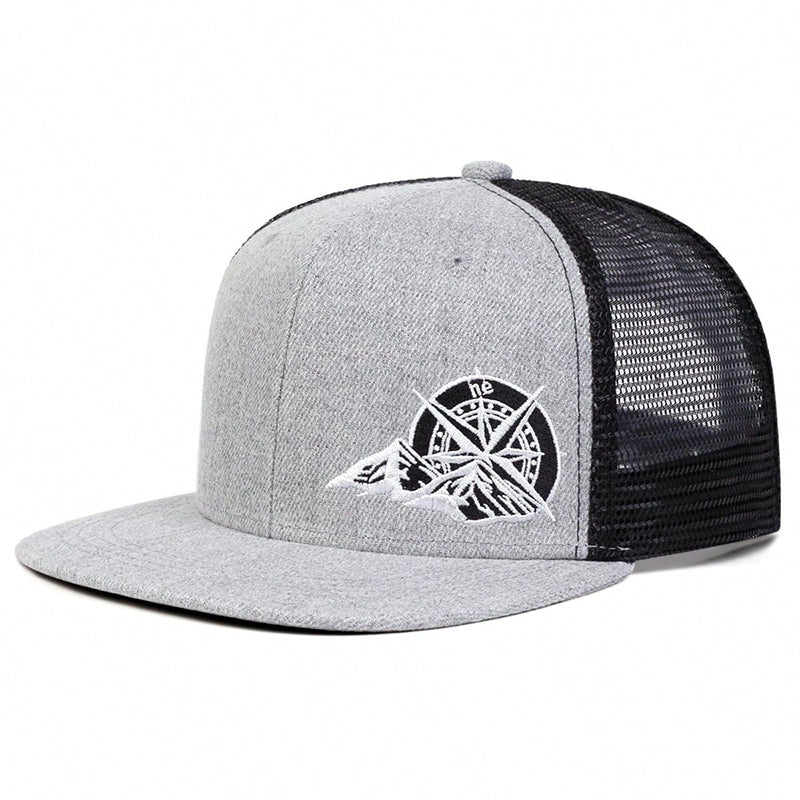 Snapback Compass Mountain Cinza