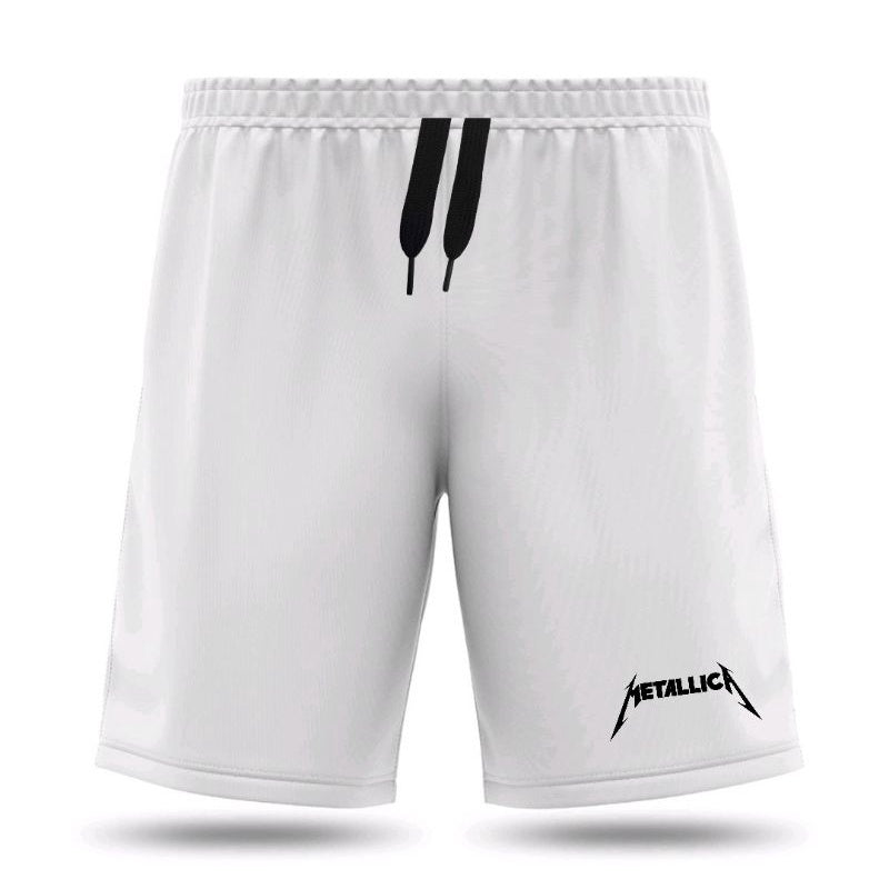 Bermuda Dry Fit Metallica - Branco