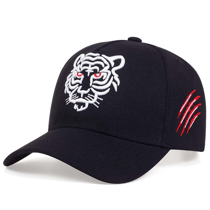 Boné Tiger Head Side Preto Branco