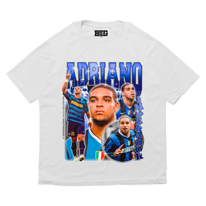 Camiseta Bootleg CO. Adriano Imperador Inter - Branco